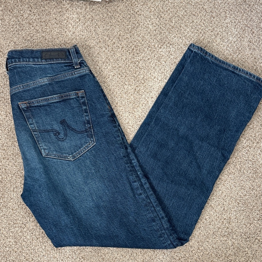 AG Brinley Straight Leg Blue Jeans